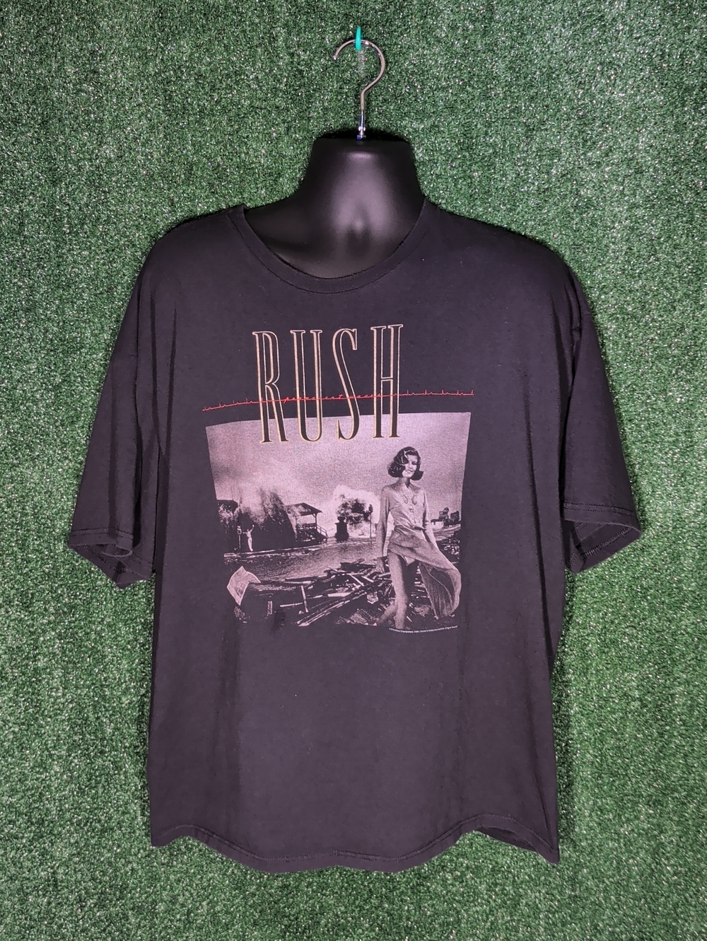 RUSH Pemanent Waves Size 3XL Black T-Shirt